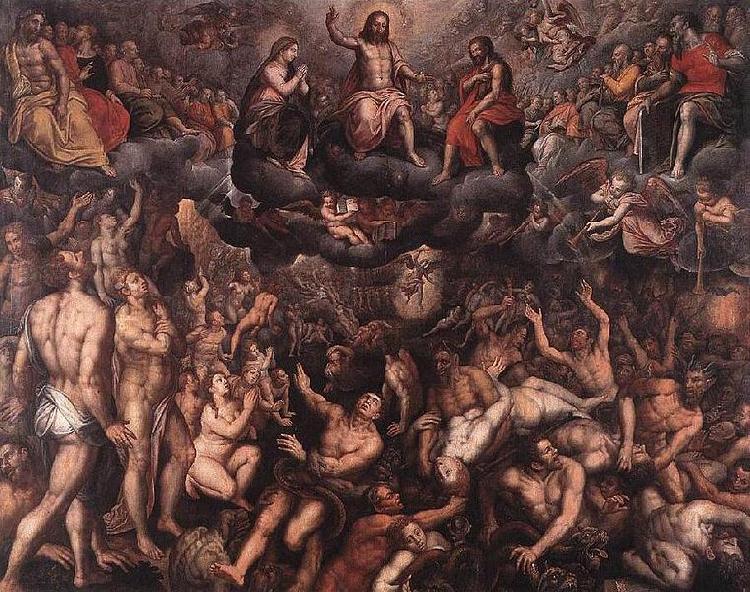 Raphael Coxie The Last Judgment. China oil painting art
